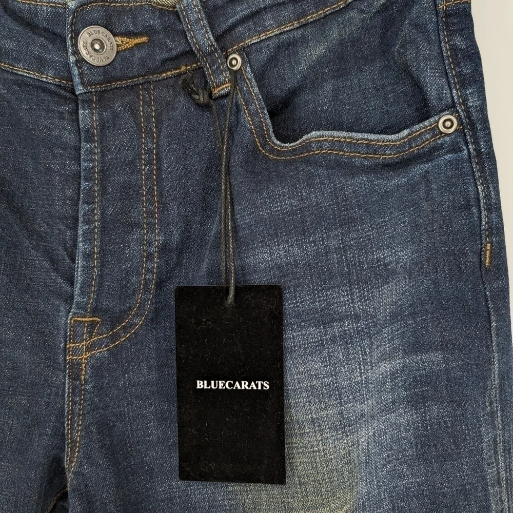 Bluecarats Men's Distressed Slim Fit Jeans SZ 31